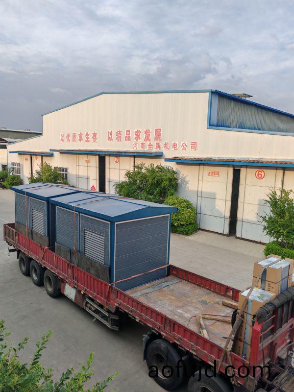 兩套1000kva箱變配變頻櫃髮貨